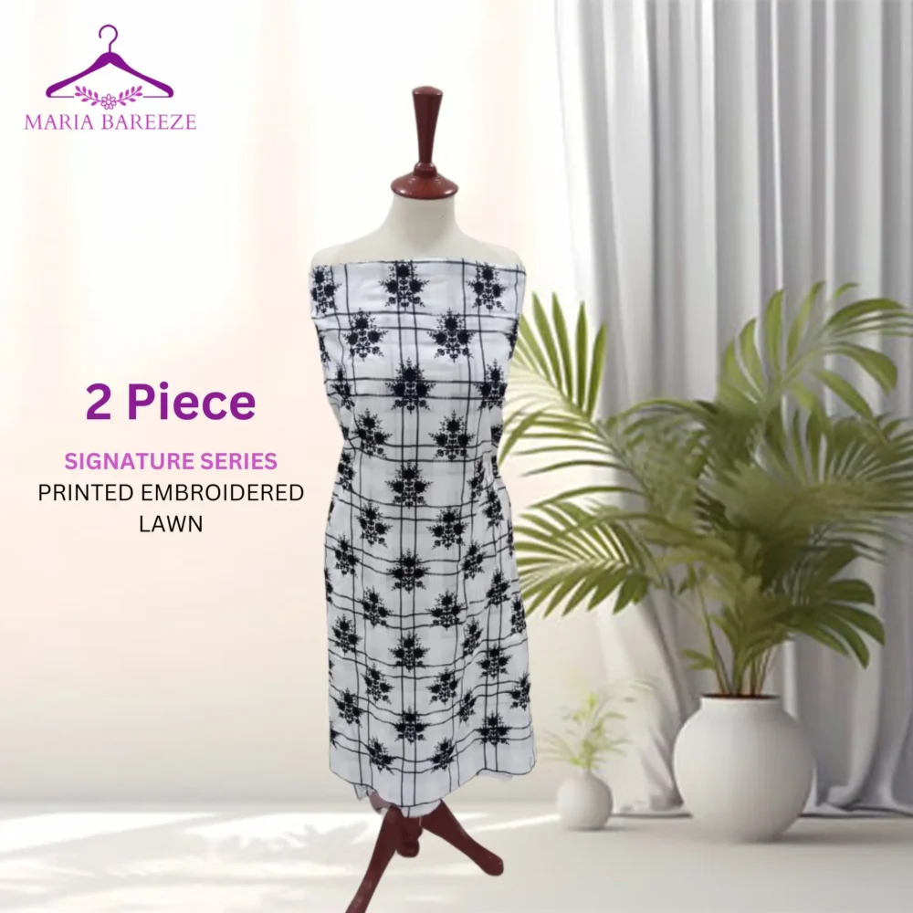 SIGNATURE SERIES PRINTED EMBROIDERED LAWN 2PC